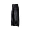 Loose men's and women's trousers autumn new washed low-rise American retro jeans men's scimitar straight wide-leg pants