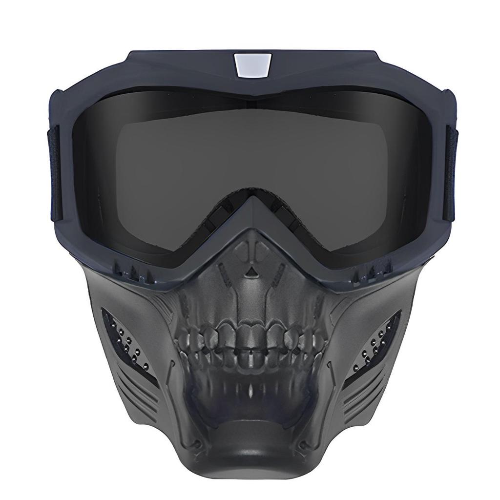 Retro Harley Windproof Face Shield & Goggles for Motorcycle Riding