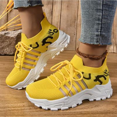 Women's Platform Running  Shoes Summer 2025 New Outdoors Tennis Shoes Breathable Ladies Dumpy Casual Sneaker Sports Shoes Mujer