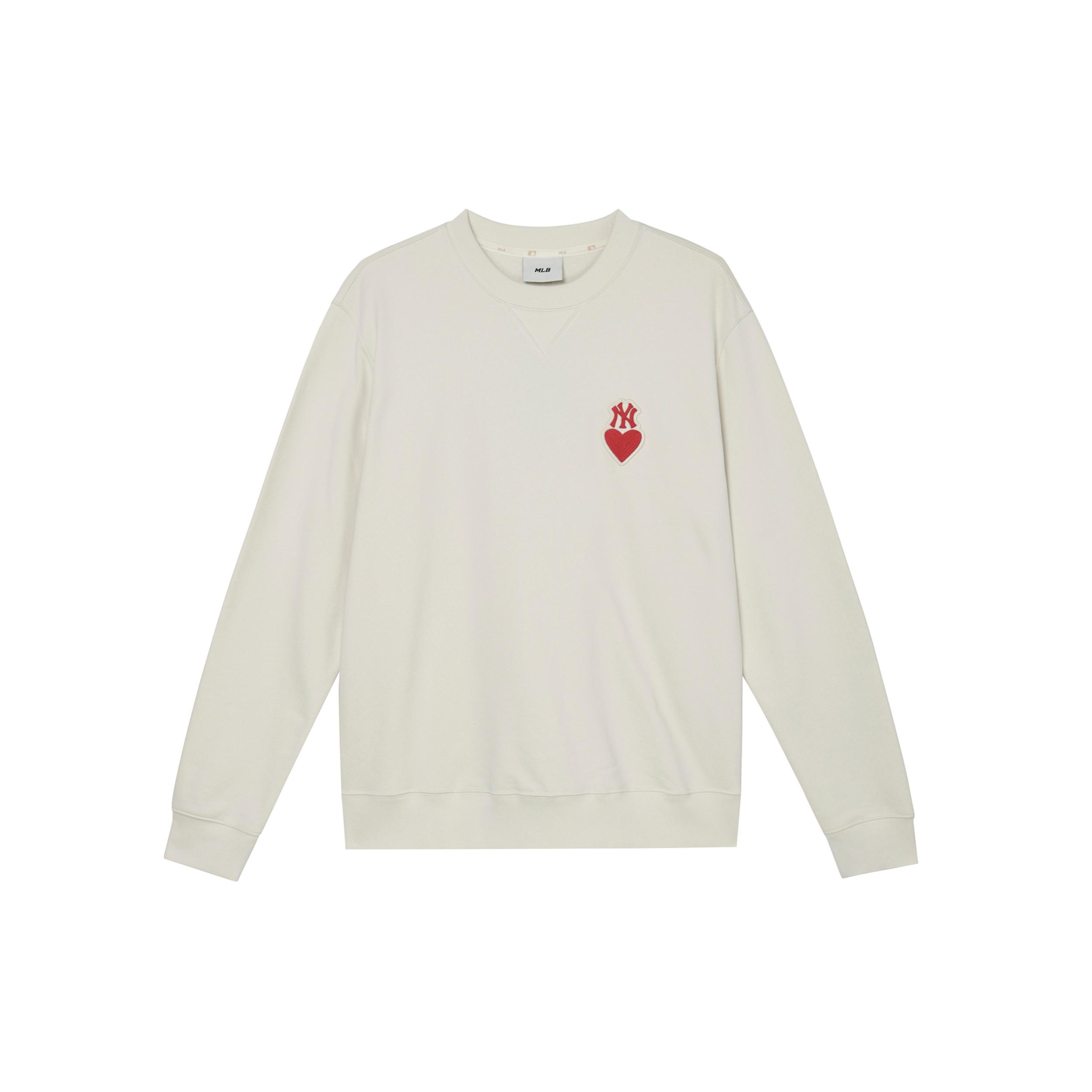 MLB Sweatshirt Unisex Milk White 3AMTH0324-50CRS M