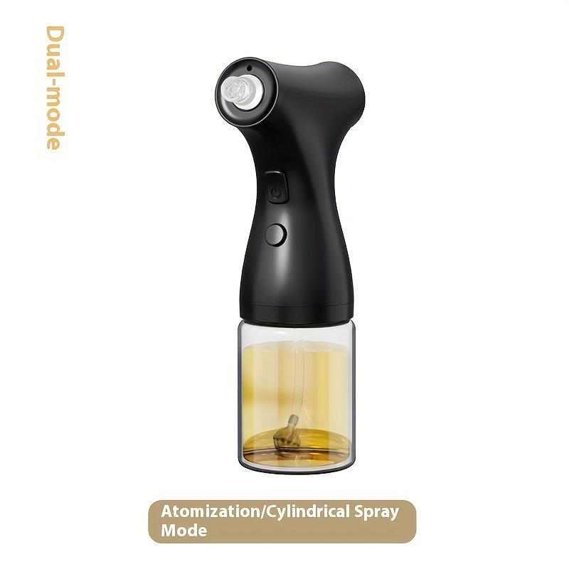 

USB Rechargeable Olive Oil Sprayer, Portable Switchable Mist or Stream Glass Kitchen Oil Bottle, Dual Spray Mode for Cooking, Air Fryer чёрный