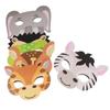 15Pcs Animal Mask Jungle Party Decor Baby Shower Favors Kids Mask Supplies