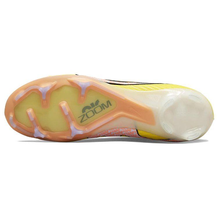 Nike Mercurial Vapor 15 FG Firm Ground Cushioning Slip Resistant Abrasion Resistant Soccer Shoes Men's Yellow Pink DJ4978-780