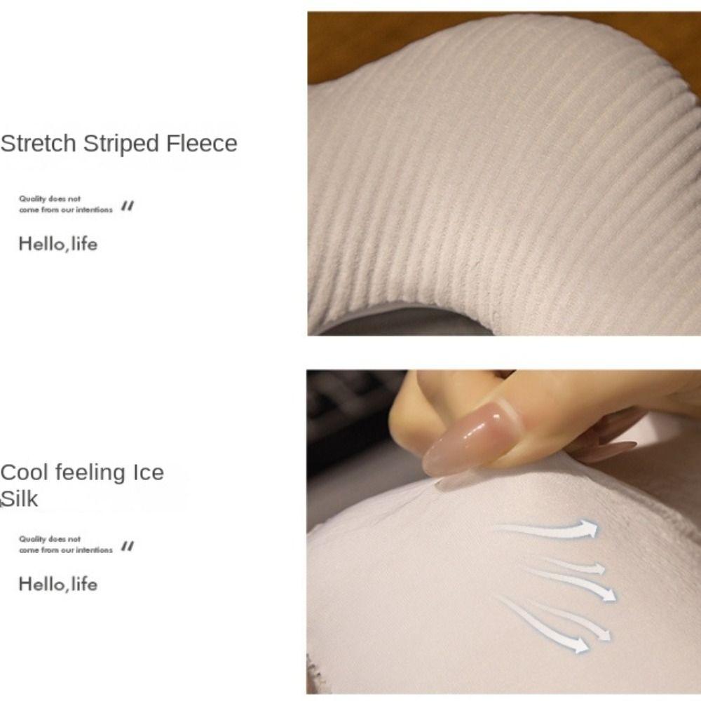 Super Soft Flower Office Nap Pillow Plush&Ice Silk Sunmer Nap Pillow  Female Gift