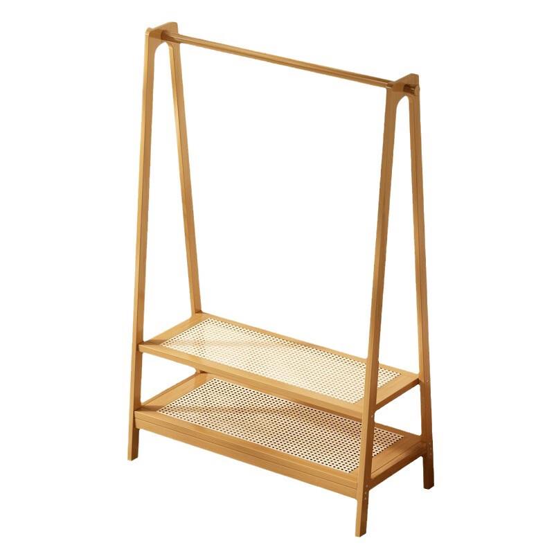 Minimalist Bamboo Coat Rack with Storage
