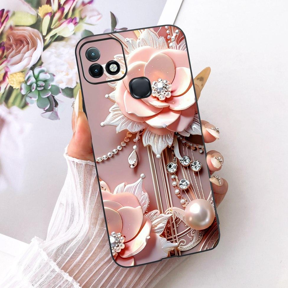 For Infinix Hot 10i Case Luxury Butterfly Fashion Girls Boys Cute Painted Casing For Inifnix Hot 10i X659 X659B X658E Cover