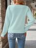 Women's Spring New Arrivals Crewneck Knit Top Hollow Long Sleeve One Shoulder Sweater