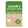 Portable Laundry Tablets Concentrated Stain Removal Instant Bubble Tablets Fresh Linen Scent Household Laundry Paper