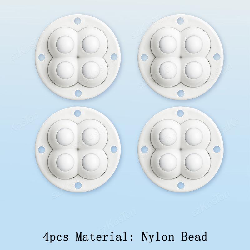1Pcs Non Punching Adhesive Furniture Ball Universal Pulley Household Mobile Base Accessories Trash Can Bottom Small Wheel