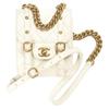 Calfskin Messenger Bag, Handbag, Crossbody Bag, Shoulder Bag Mini Women's White AS2695-B06361-10601