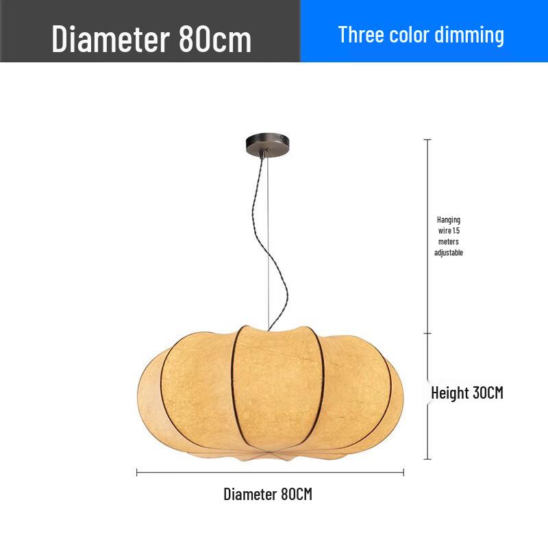 Silk Pumpkin Chandelier