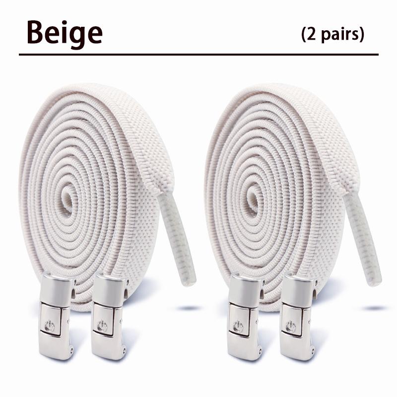 Elastic Laces Sneakers Tennis No Tie Shoe laces Lock Shoelaces without ties Kids Adult Flat Shoelace Shoes Accessories 2Pair