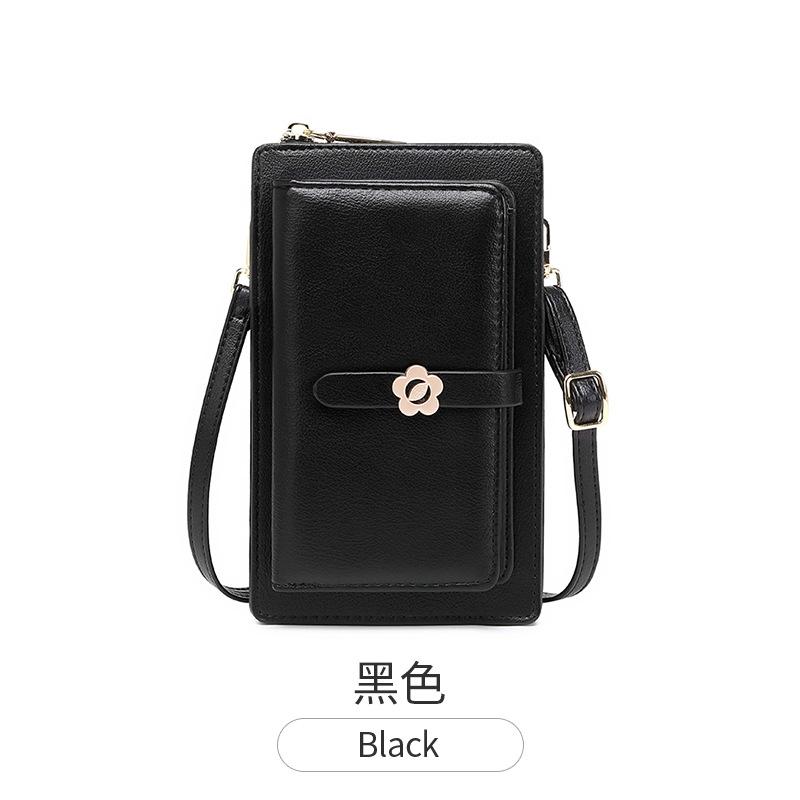 Touchscreen Schrägspan Handy Tasche Damen Neu Weiches Leder Vertikale Schulter Kleine Tasche Multifunktions Handy Geldbörse