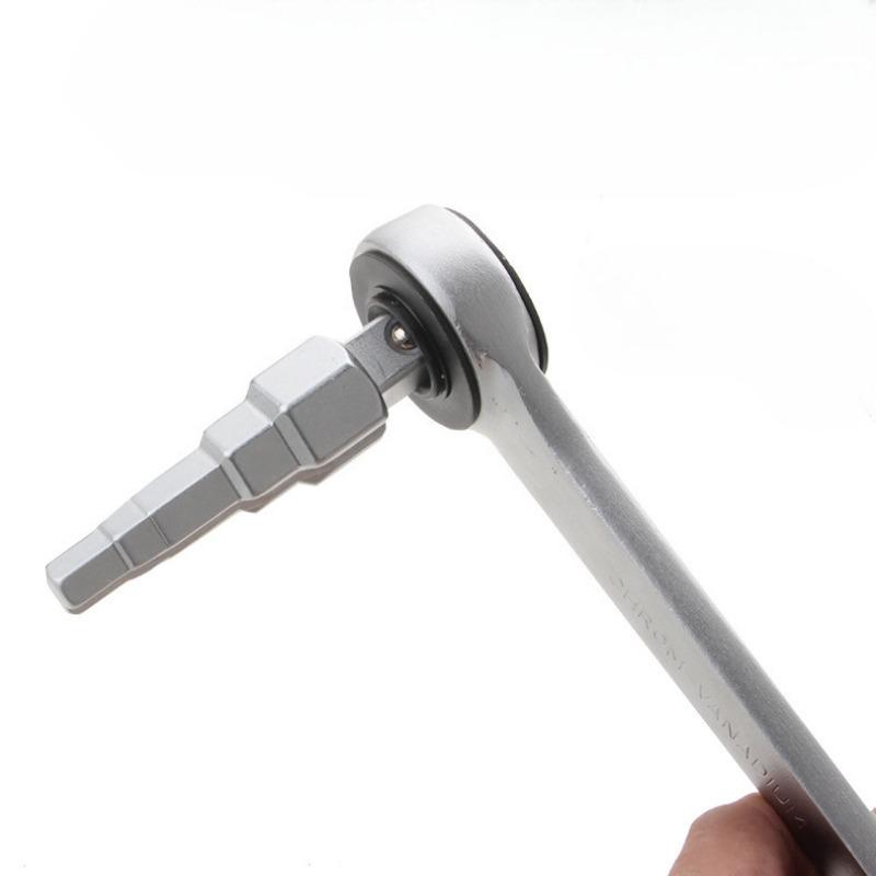10-21mm Composite Inner Square Pagoda Ratchet Step Wrench Radiator Valve Pump Disassembly Tool