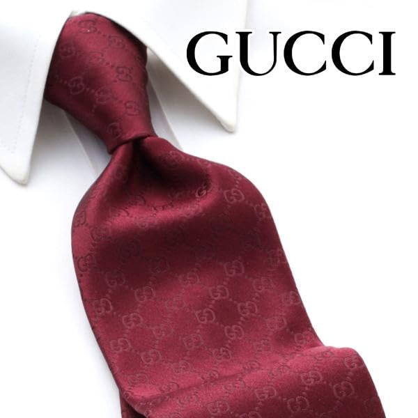 Gucci Red GG Pattern Tie GUJ-826 [Used]