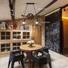 Bymaocar Retro Two Heads Pendant Light Industrial Loft Bar Creative Hanging Lamp Adjustable Height for Dining Room Living Room