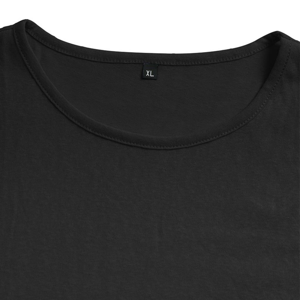 Men Short Sleeve T Shirt Crew Neck Solid Basic Tee Casual Streetwear Fit Lightweight Simple Top for Everyday Use