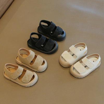 Sandali Chiusi Anti-Collisione per Bambini Piccoli, Ragazzi e Ragazze, Scarpe da Spiaggia Morbide, Età 1-3.