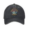 Berretto da Baseball Rock Band Dead Grato Casual Usurato Lavato Teschio Musicale Snapback Unisex per Allenamenti all'Aperto Cappelli Regolabili