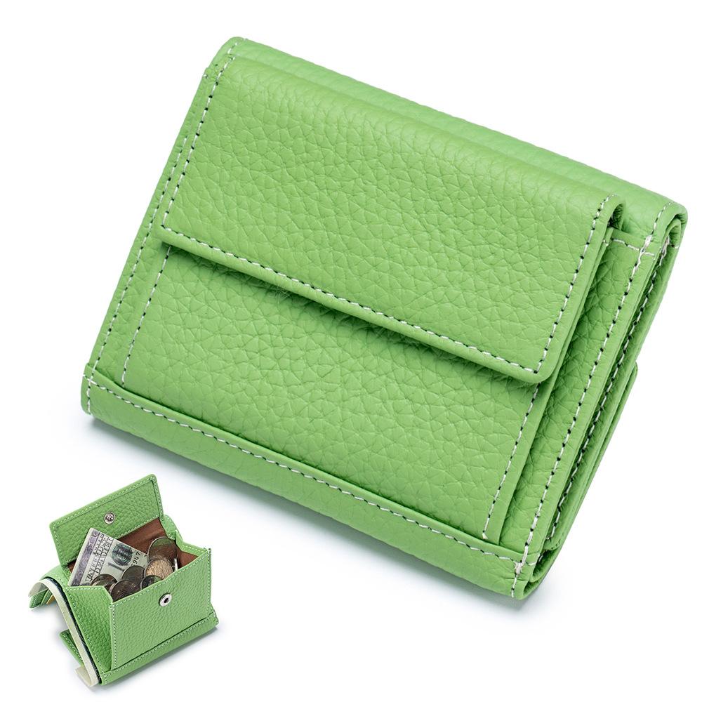 New niche design short wallet women's fashion three-fold wallet mini Japanese multi-card card bag tide