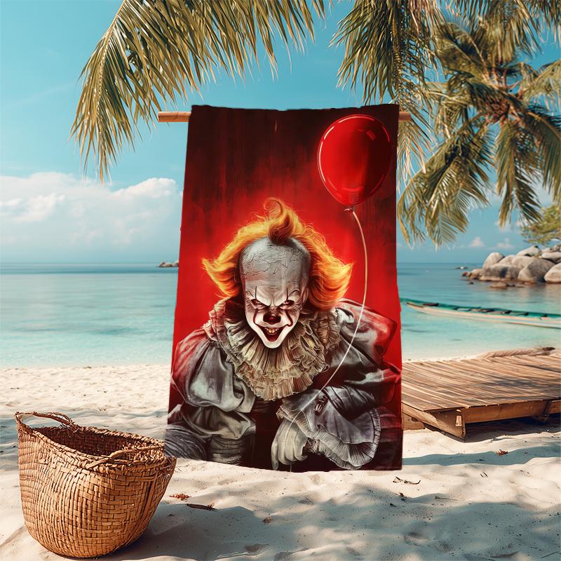 1Pc Clown Room Beach Towel Microfiber Beach Towel Thin Absorbent For Beach Swimming Yoga Bath Sports 0917181