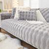 Thicken Rabbit Plush Sofa Cover Universal Non-slip Sofa Mat Winter Warm Soft Sofa Towel Couch Cushion for Living Room Home Decor