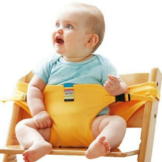 Portable Baby High Chair Safety Straps: Infant Dining Waist Belt & Seat Harness