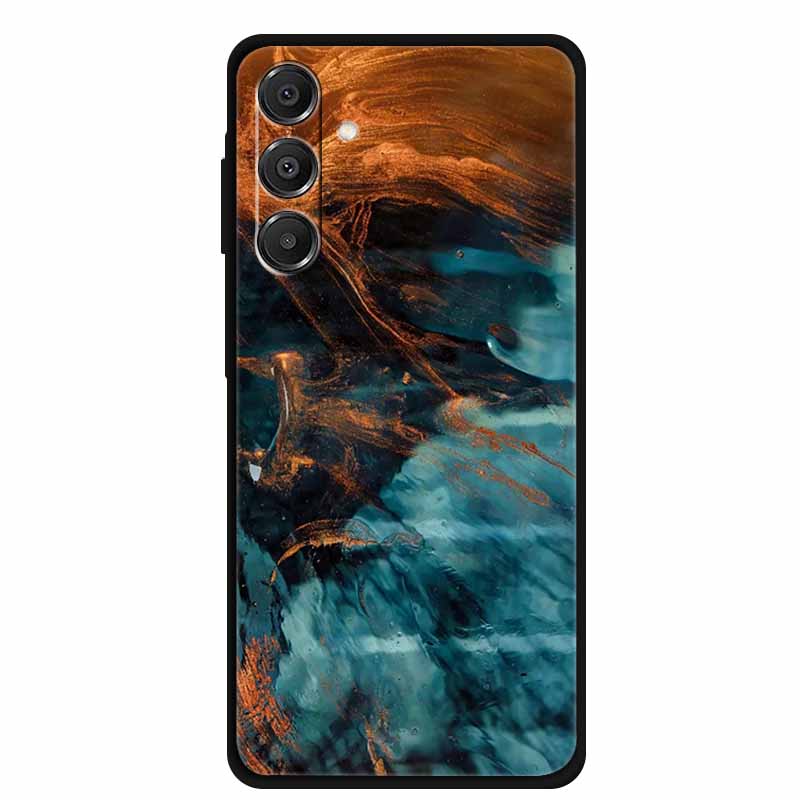 For Samsung Galaxy A14 A15 A16 5G Case Marble Soft TPU Phone Back Cover For Samsung A14 A15 4G Shockproof Silicone Painted Coque