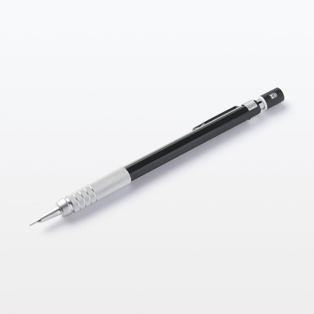 MUJI Low Center of Gravity Mechanical Pencil Black 10x8x147mm 83767624 0.5mm