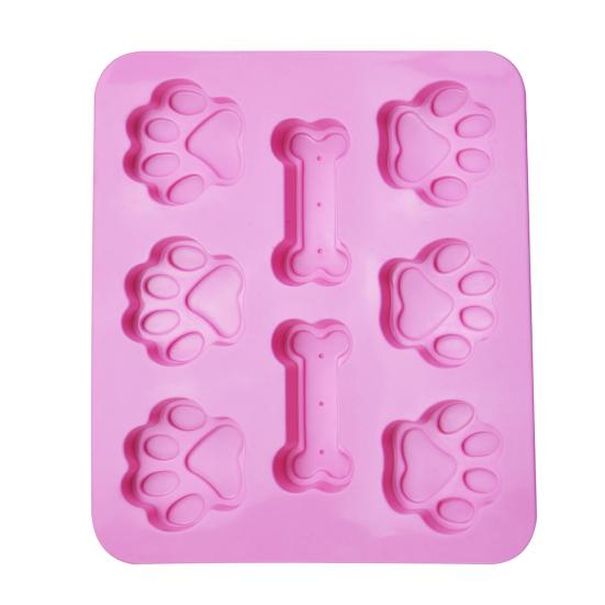 Kosti štěněcích tlapek Nepřilnavý silikonový dort Forma na čokoládové sušenky Nástroj na domácí pečení
