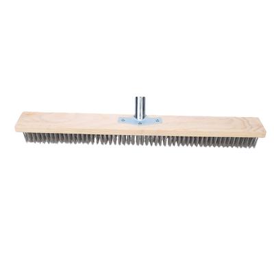 Floor Scrub Brush 60cm Heavy Duty Stainless Steel Wire Cleaning Brush for Driveway Patio Deck