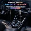 Receptor de audio Bluetooth 5.3 para coche adaptador USB aux inalámbrico manos libres
