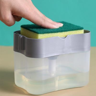 1 set di detersivo per dispenser automatico da cucina per scatola di sapone e spugna per scatola liquida