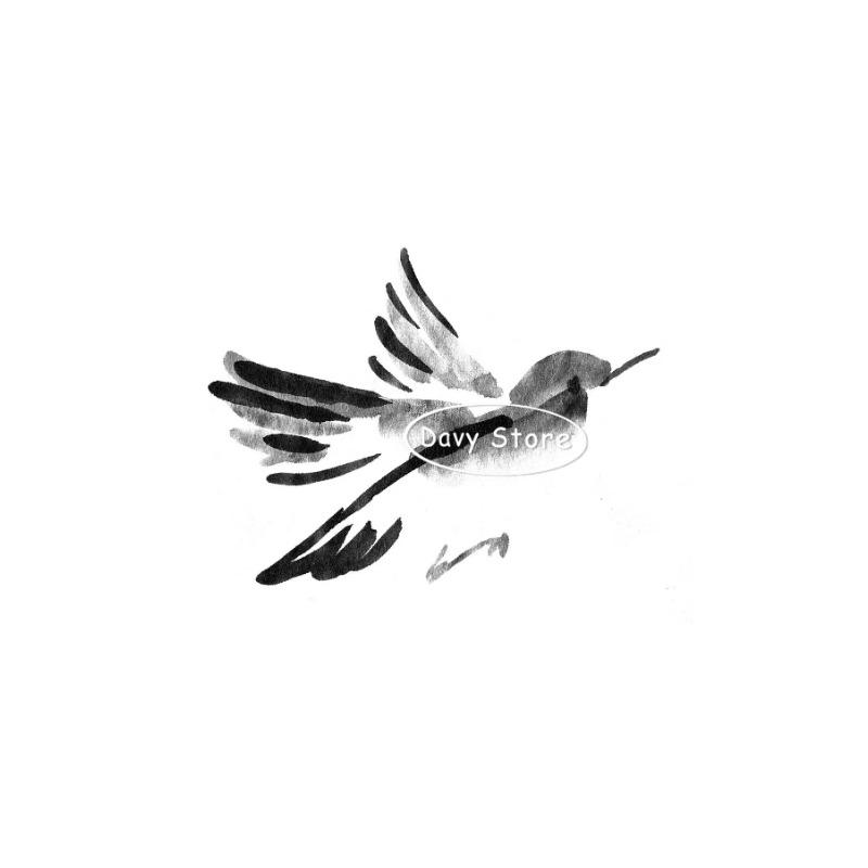 

Japanese Style Watercolour Bird Prints Black and White Bird Poster Canvas Painting Wall Art Picture for Living Room Home Decor 21cm×30cm NoFrame