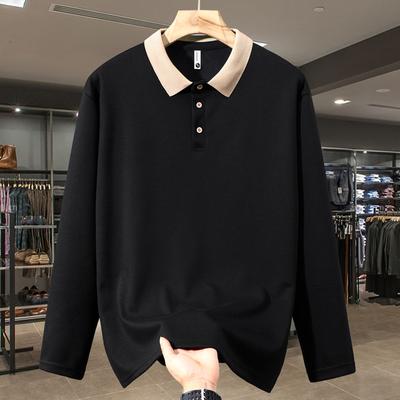 Plus Size 5XL-13XL Autumn Oversize POLO Long Sleeve Tops for Men Pullovers Casual Men's Sweatshirts