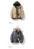 Unisex Autumn Winter Casual Hooded Cotton Jacket: Thickened, Warm, Loose-Fit for Couples.