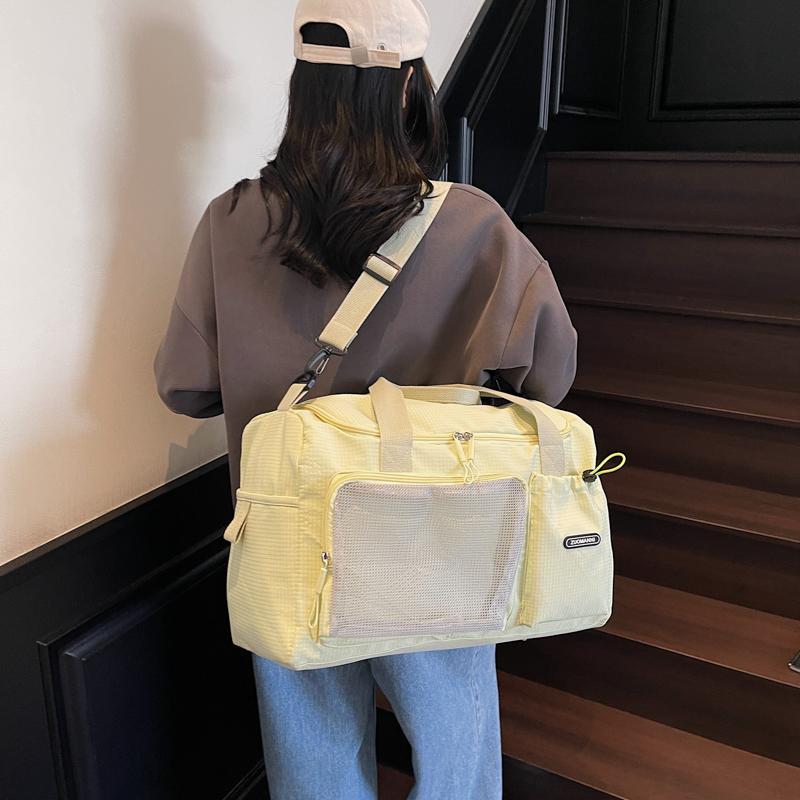 Reise-Fitness-Tasche mit großem Fassungsvermögen, wasserdichte, tragbare Sport-Duffel-Tasche für Herren, Handtasche für kurze Trainingsstrecken