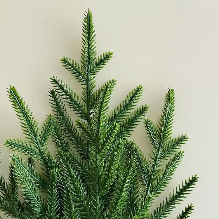 Norfolk Pine Christmas Decoration - Hand-Rolled Plant Simulation