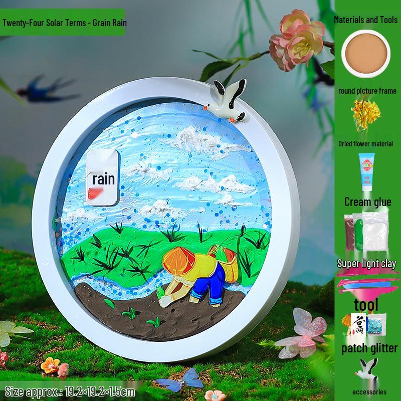 Children's DIY Creative Plate Painting Kit - Shell Design Ornaments