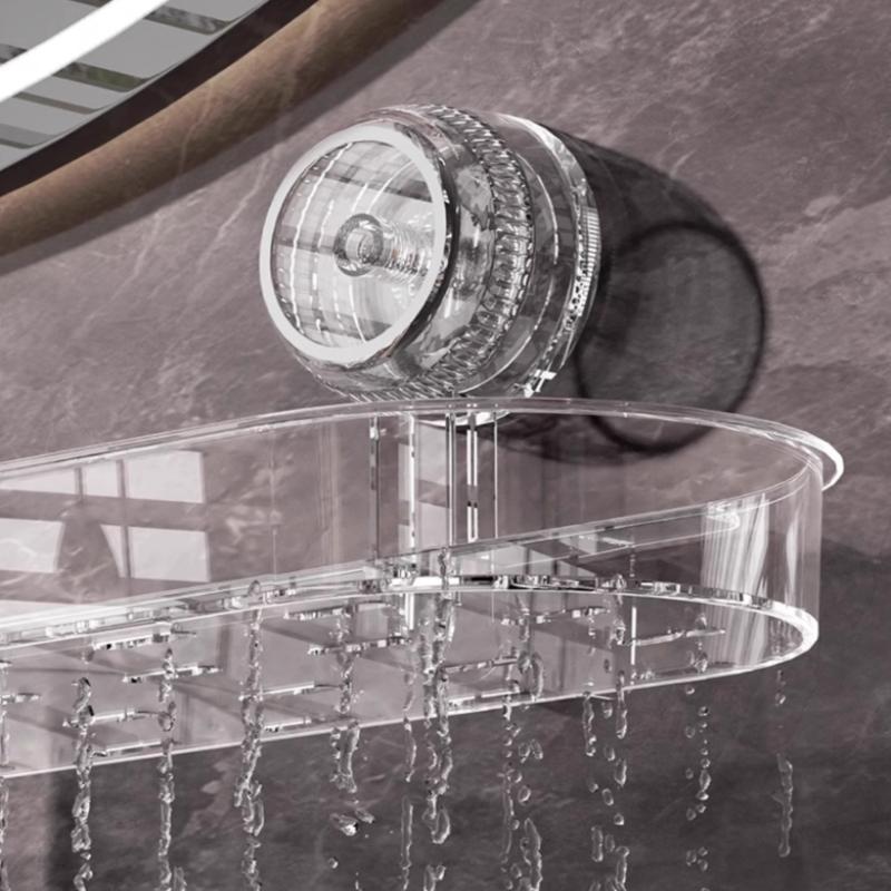 1Pcs Detachable Faucet Storage Rack Suction Cup Non-Punching Toilet Rack Wall-Mounted Bathroom Without Draining Water