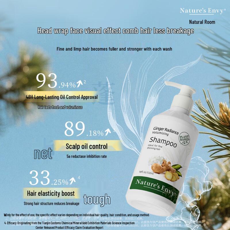 

Nature s Envy Ginger Scent Volumizing Shampoo
