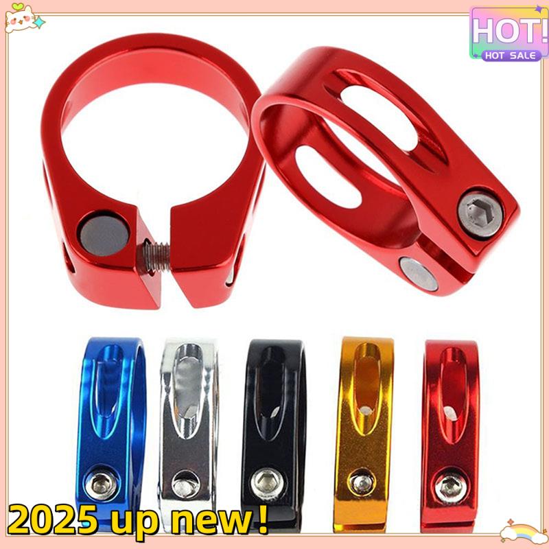 

Classy-5PCS Titanium Bicycle Seat Post Clamp Ultralight Aluminum Clip Ti Bolts MTB Road Bike Seatpost Clamp 34.9Mm Accessories