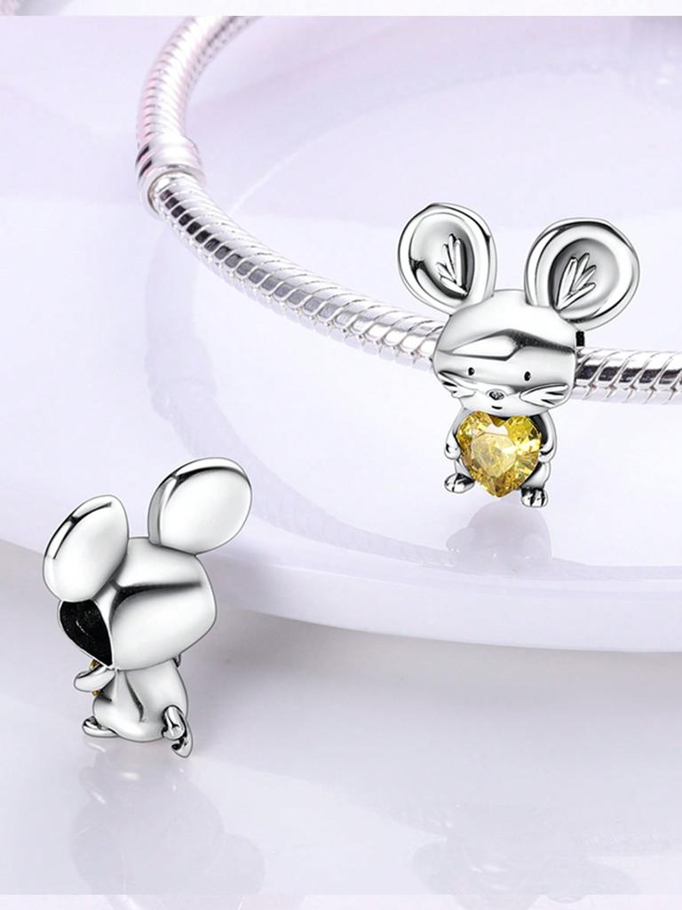 Charms Plata Cute Squirrel Elephant At The Zoo Bead Copper Plated Fitcopperoriginal Bracelet For Jewelry Making Diy Charm