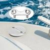 2x Boat Gas Cap Key Stainless Steel Water Tank Deck Filler Spare Key Fuel Gas Water Waste Tank Replace Plate Tool Yacht Parts