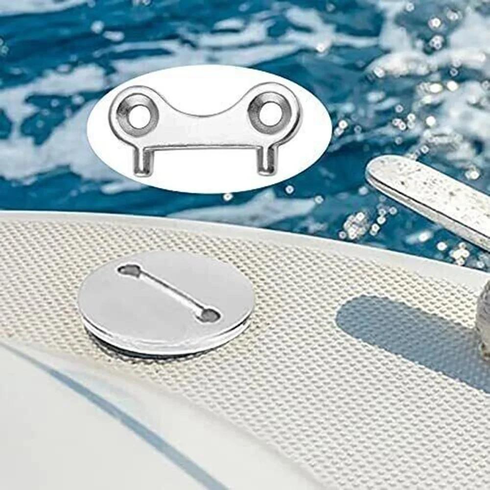 2x Boat Gas Cap Key Stainless Steel Water Tank Deck Filler Spare Key Fuel Gas Water Waste Tank Replace Plate Tool Yacht Parts