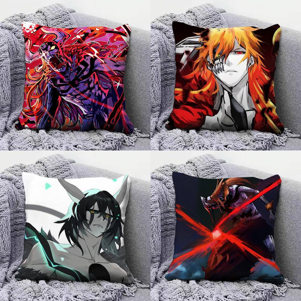 Bleach Ichigo Kurosaki Sosuke Byakuya Kuchiki Ulquiorra Rukia Pillow Covers Home Sofa Cushion Covers and Aecorative Custom
