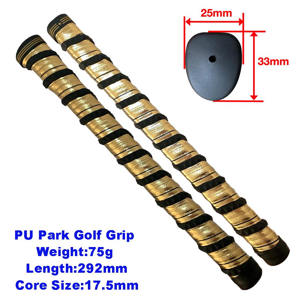 Customizable Medium-Sized PU Leather Golf Grip - Non-Slip Diamond Wrap Design золотой