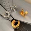 Trendy Wide-edged Metal Heavy Industry, High-end Earrings, Hipster, Frigid, Wind Temperament, Ear Buckles, Women