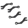 4PCS RC Helicopter Connecting Rod Set Plastic Replacement Parts Linkage Rods for Wltoys K124 K170