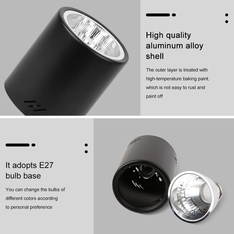 LED Stropní svítidlo 110V 220V Bodové světlo Dárek Žárovka E27 Šroubovací ústí PRO Pokoj Kuchyň Obývací skříně Veranda